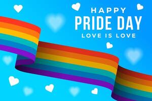 gradient happy pride day background illustration design vector