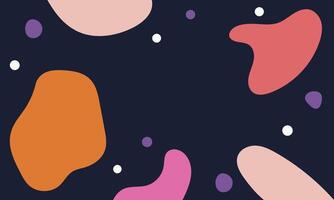 Creative background with amorphous shapes. vector