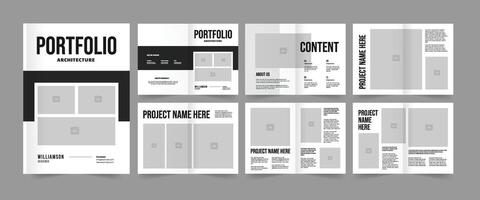 Architecture Portfolio Architecture Brochure design Portfolio Template vector