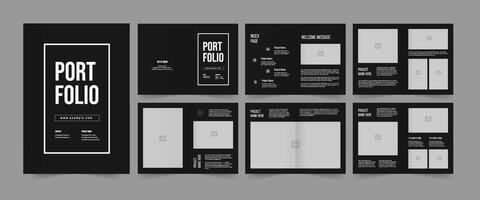 Architecture Portfolio Also Digital Portfolio and Personal Portfolio Template. vector