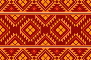 Abstract geometric ethnic pattern. Abstract geometric ethnic pattern on dark red background. Can be used in fabric design for clothing, textile, wrapping, background, wallpaper, carpet, embroidery vector