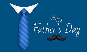 Happy fathers day banner design. Father's day greeting text background vector