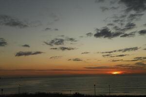 sunrise from the sea photo