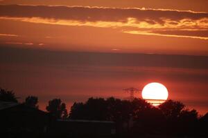 sunset in the netherlands photo