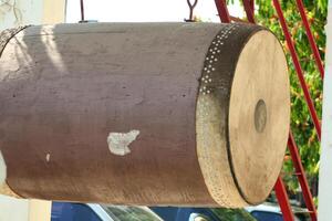 drums in a buddhist temple, thailand photo