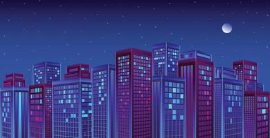 Cityscape background, City town landscape concept, buildings background, city silhouette. Modern urban landscape vector