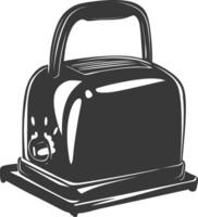 Silhouette toaster black color only vector