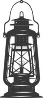silueta Clásico linterna colgante lámpara industrial estilo negro color solamente vector