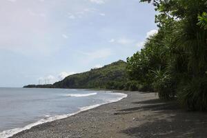 playa en el norte Oeste lado de bali foto