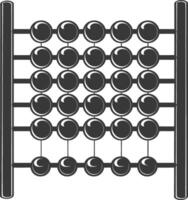 silhouette abacus black color only vector