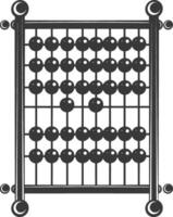 silhouette abacus black color only vector