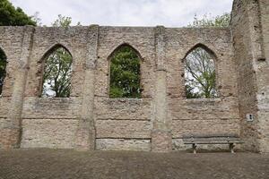 ruined church, ruins of a church that was once struck by lightning in oude niedorp, the netherlands photo