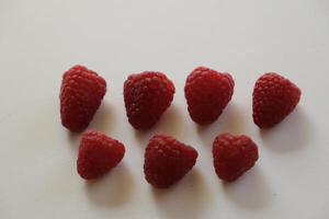 raspberries red fruit photo