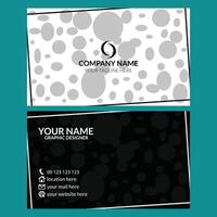 Professional creative business card design template vector