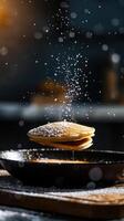 Flipping Pancake, Culinary Artistry in Motion photo