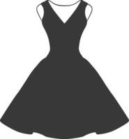 soltero mujer vestidos negro color solamente vector