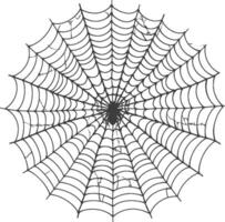spider web black color only vector