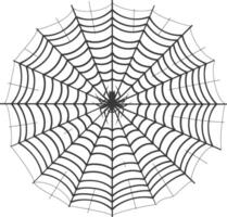 spider web black color only vector