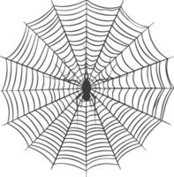 spider web black color only vector