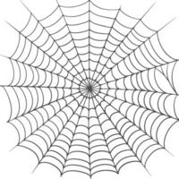 spider web black color only vector
