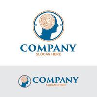 Human technology logo design, perfect for tech firms, software developers, IT consulting, and digital agencies. vector