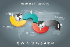 Infographic template for business. vector