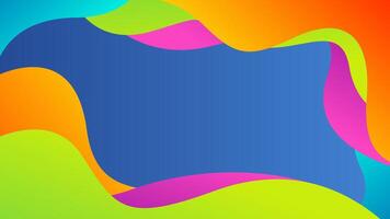 Beautiful gradient abstract dynamic background. Modern backdrop with colorful waving shapes. Suitable for Wallpapers, templates, banners, covers, web, pages and others vector