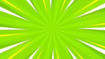 Bright green abstract background. Green comic sunburst effect background with halftone. Suitable for templates, sales banners, events, ads, web, and pages vector