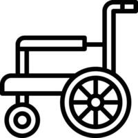 Wheel Chair Icon. Wheel Chair Patient Icon vector