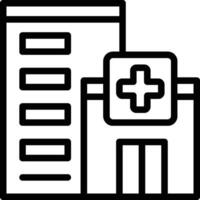 Hospital Icon. Hospital Building Icon vector