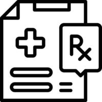 Prescription Icon. Modern prescription icon vector