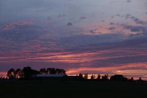 sunset in the netherlands photo