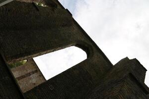 ruined church, ruins of a church that was once struck by lightning in oude niedorp, the netherlands photo
