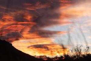 extreme colors during sunset photo