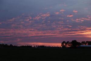 sunset in the netherlands photo