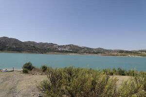 lake las mayoralas, periana, spain photo