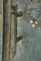 decorated doorknob, old door photo