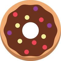 Delicious Sweet Donuts Isolated on White Background. Kawaii Cartoon Design. vector