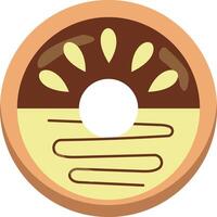 delicioso dulce rosquillas aislado en blanco antecedentes. kawaii dibujos animados diseño. vector