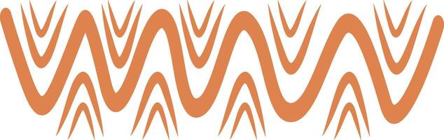 Hand Drawn Abstract Ethnic Pattern. African Design Style. Isolated Illustration vector