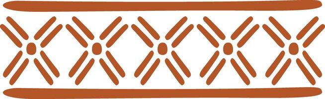 Hand Drawn Abstract Ethnic Pattern. African Design Style. Isolated Illustration vector
