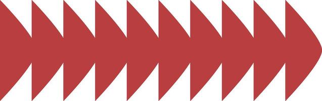 Ethnic Style Borders with Abstract Pattern Design. Horizontal Pattern. Isolated Illustration vector