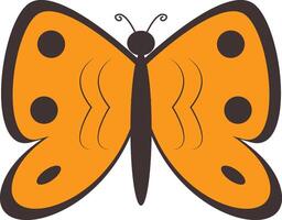 Adorable Butterfly Illustration with Cute Cartoon Style. Flat Illustration vector