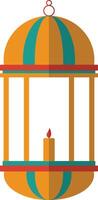 Ramadhan Kareem Muslim Lanterns Element for Background Template. Illustration Design vector