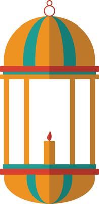 Ramadhan Kareem Muslim Lanterns Element for Background Template. Illustration Design