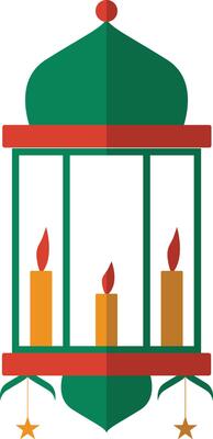 Ramadhan Kareem Muslim Lanterns Element for Background Template. Illustration Design