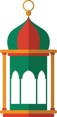 Ramadhan Kareem Muslim Lanterns Element for Background Template. Illustration Design