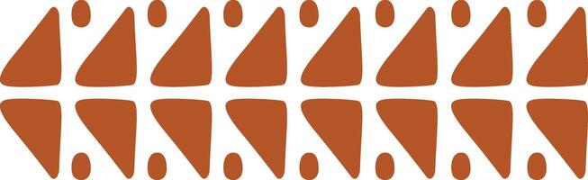 Hand Drawn Abstract Ethnic Pattern. African Design Style. Isolated Illustration vector