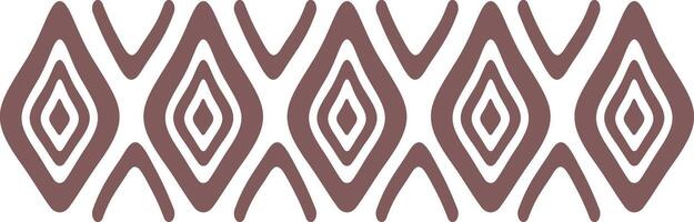 Hand Drawn Abstract Ethnic Pattern. African Design Style. Isolated Illustration vector