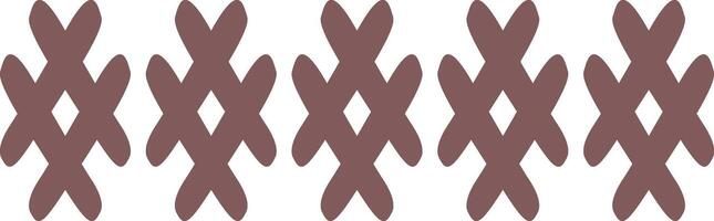 Hand Drawn Abstract Ethnic Pattern. African Design Style. Isolated Illustration vector